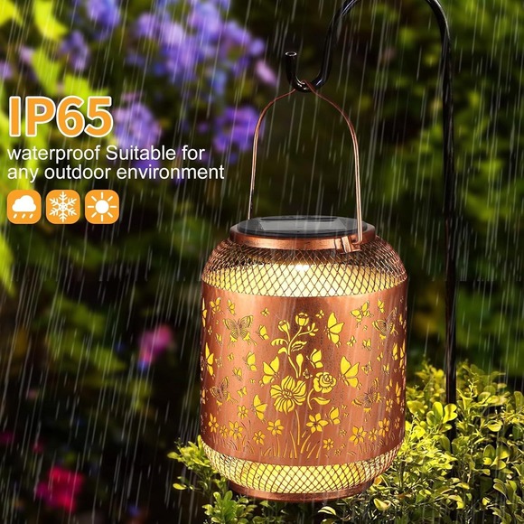 Other - 2 Pack Hummingbird Solar Lanterns Outdoor Hanging Garden Lights Waterproof